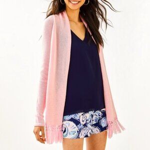 Iconic Lilly Pulitzer Tatum cardigan in Pink Tropics Tint